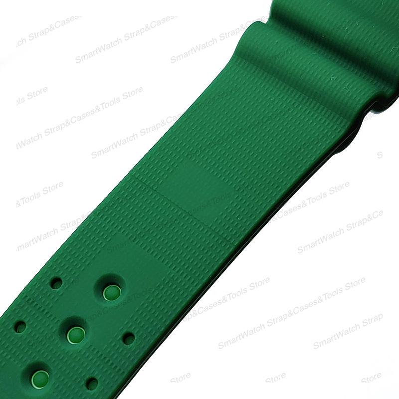 Silicone Watch Straps 18mm 20mm 22mm Waterproof Diver Rubber Watchband for Men Sport Replacement Bracelet Belt Watch Accessories