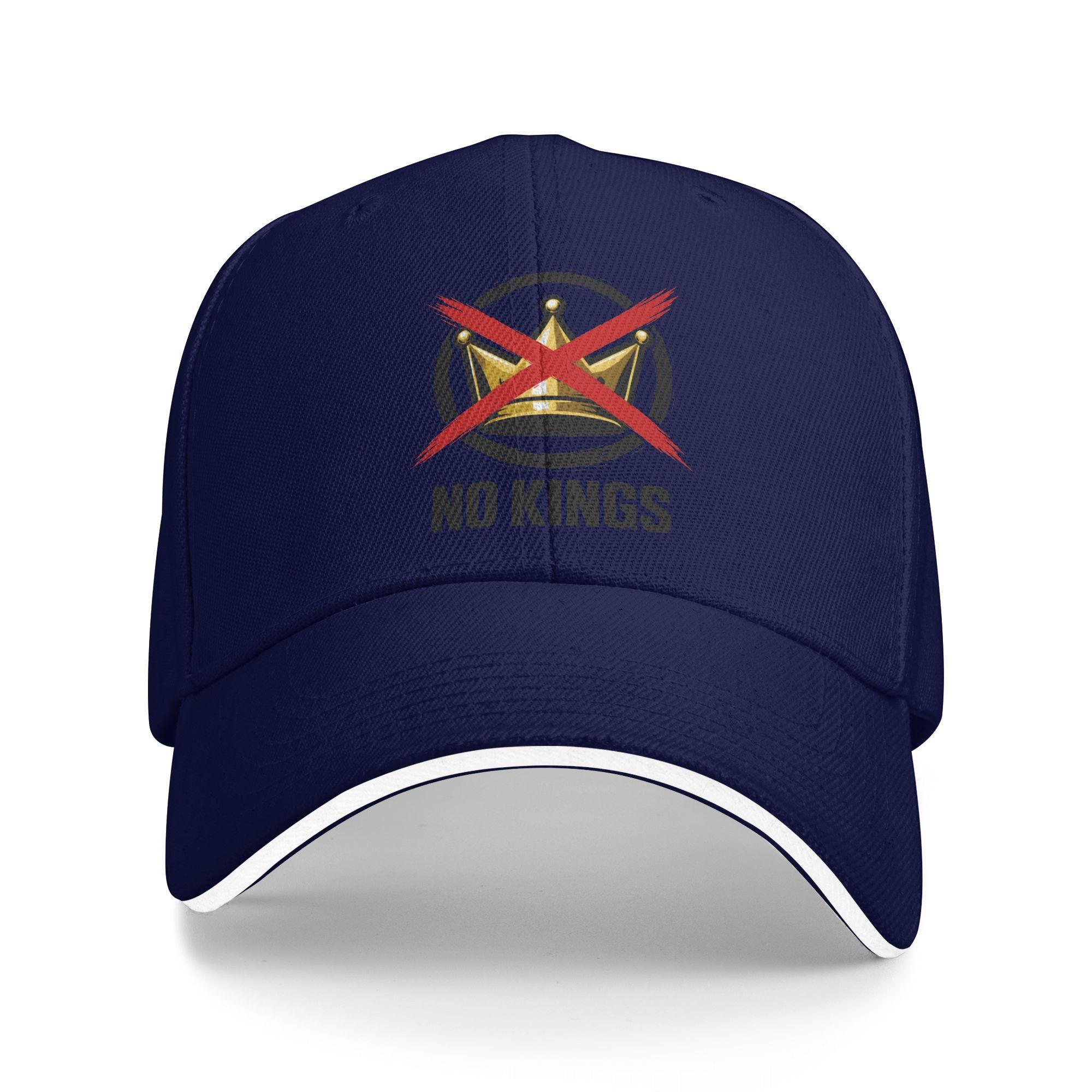 

No Kings Baseball Cap Women Men Custom Logo Trucker Hat Summer y2k Cute Outdoor Sport High Quality Baseball Caps As Picture темно-синього кольору