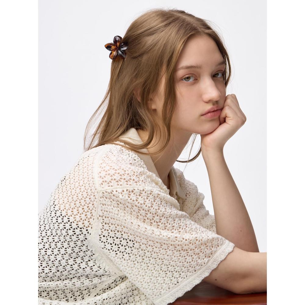 Gu By Uniqlo Flower Motif Hair Clip 3p