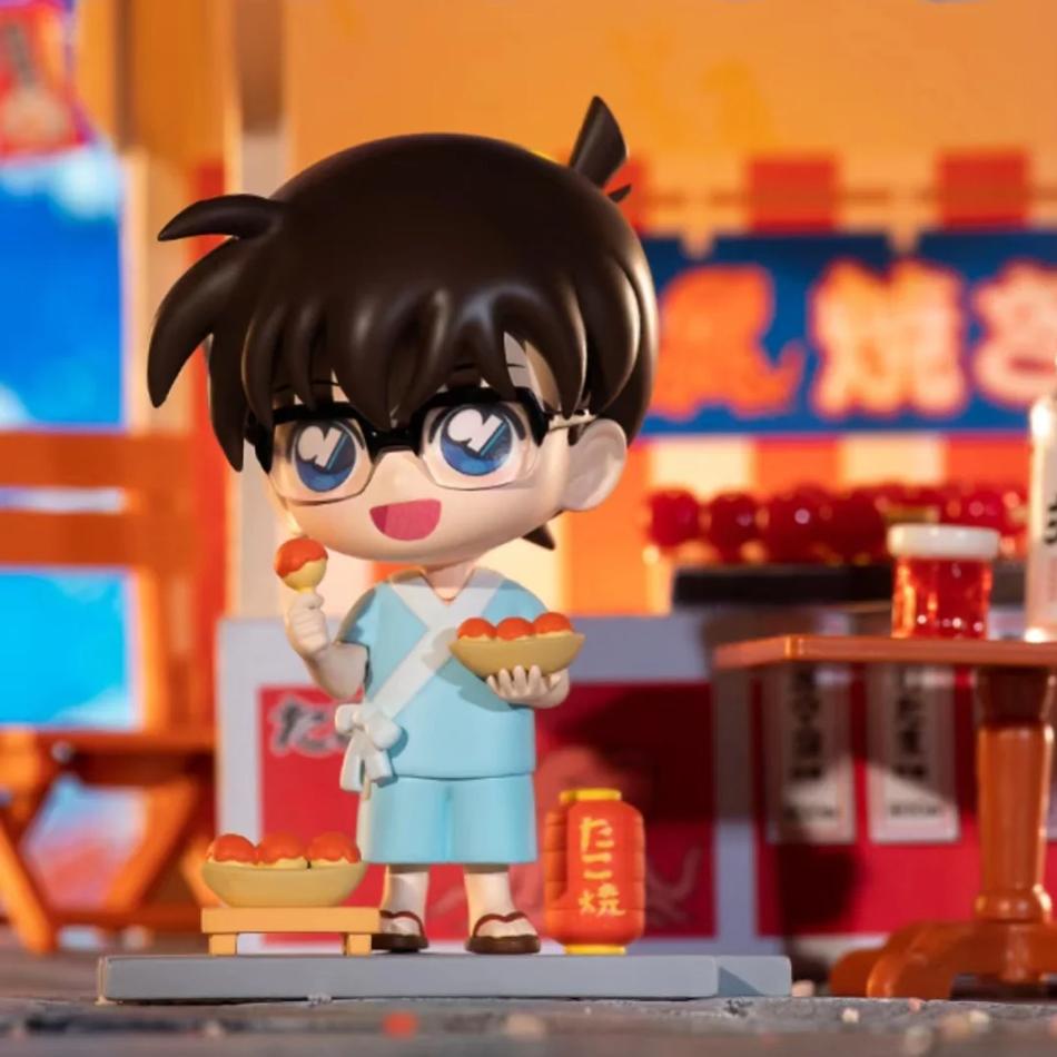 6Pcs/Set Detective Conan Summer Garden Party Series Mysterious Surprise Box Conan Edogawa Mouri Ran Haibara Ai Figure Model Toy