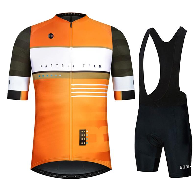 2026 Gobikful Men's Cycling Jersey Seamless Compression, Men's Cycling Jersey Breathable Quick-drying Men's Cycling Jersey Set 2024