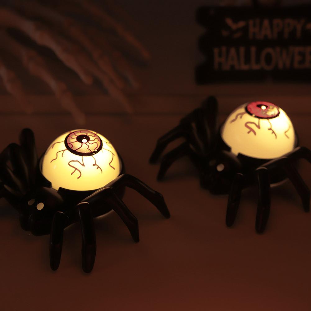 Halloween Spider Decoration Light LED Electronic Candle Lamp Spider Skull Night Light Halloween Party Decoration Supplies Horror Props