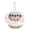 Plush Cat Keychain With Sweet Donut Ring For Kids And Collectors