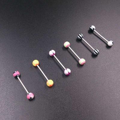 Lichaamssieraden Oorringen Tepeloorringen Tongpin Piercing Sieraden Bauchnabel-Piercing Tongringen Tongpiercing
