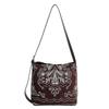 Embroidered Floral Crossbody Bag with Lg Strap Fashi Shoulder Bag