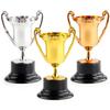 10Pcs Mini Trophies Plastic Trophy Award Eye-catching Mini Desktop Trophy Ornaments for Party Favors Props