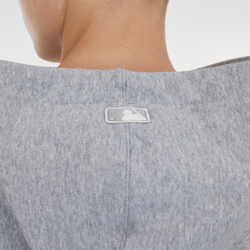 MLB College Style Series Sweatshirts Unisex Gray Hooded Moderate Regular 3AHDV0134-43MGS