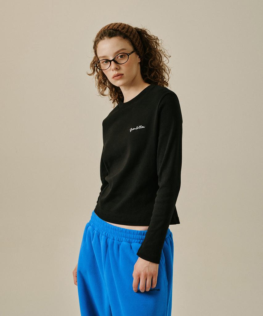 GREENBUTTER Mellow Essential Tee (Black)