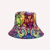 Hot-selling Personalized Digital Printing Bucket Hat European and American Fashion Short Brim Sunshade Basin Hat Spot