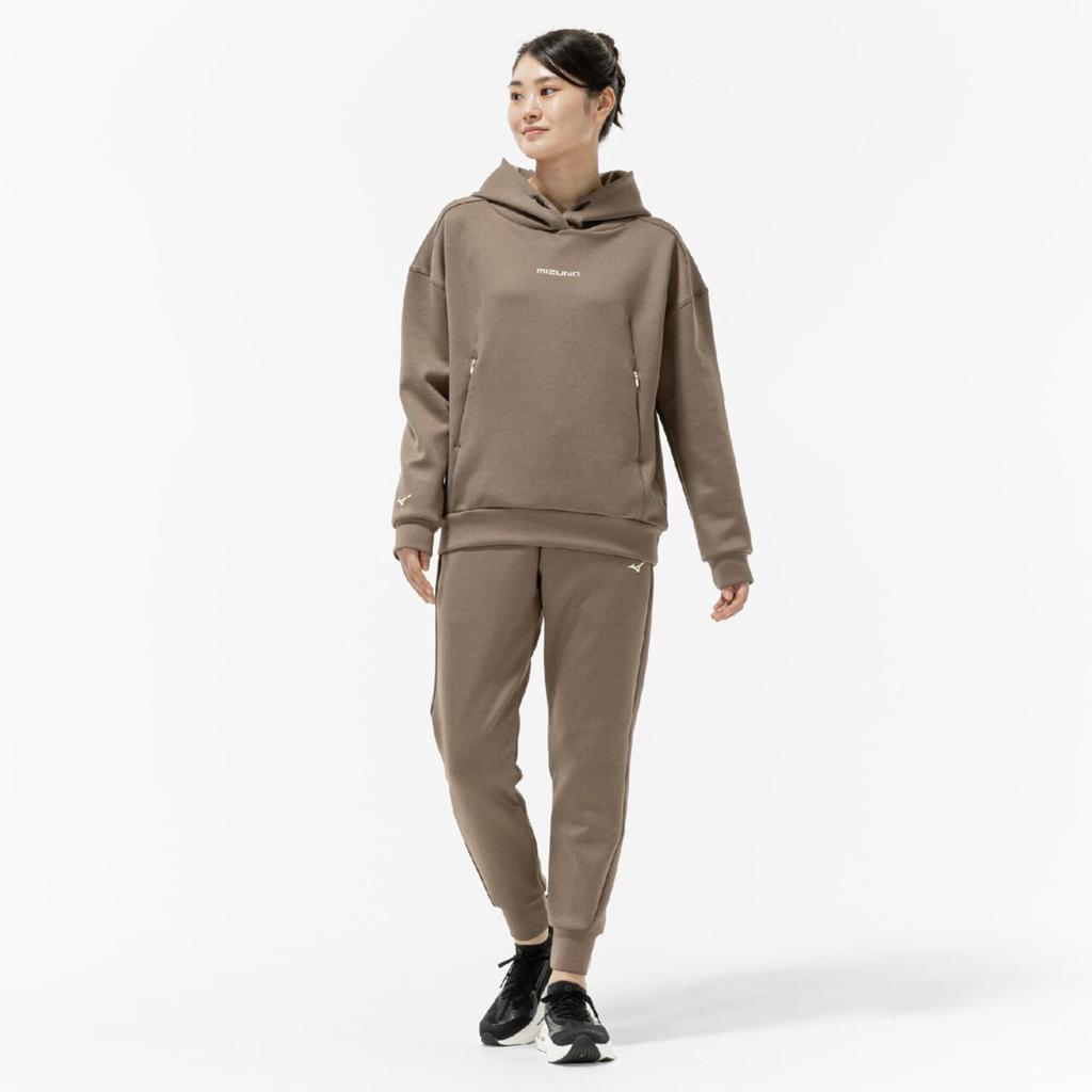 Mizuno Stretch Sweat Training Camel for Easy Movement Women's Ankle-Length Pants, Heather, 32MDC330,