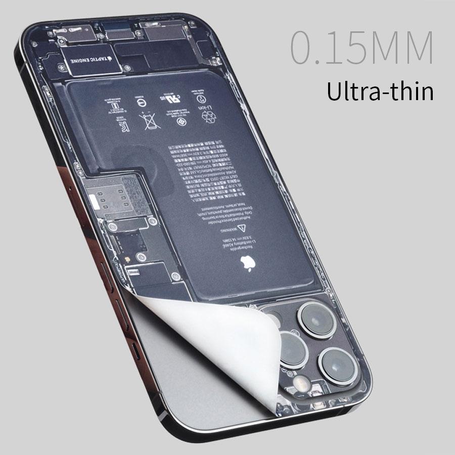 

Для iPhone 11 12 13 14 15 16 Pro Max SE X XS XR 6 6S 7 8 Plus Демонтаж мобільного телефону Задня плівка Наклейка iPhone 17 Pro