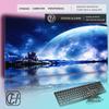 HYBXAXC Dark Fantasy Castle Gaming Mouse Pad Thick Nonslip Lock Edge Extended Desk Mat for Office  Game