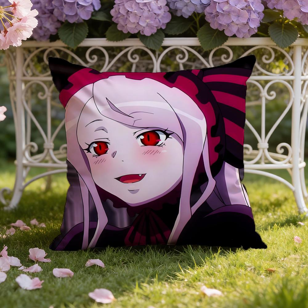 O-Overlord anime Cushion Cover Home & Car Dual-Scene Pillow Cover: Reversible for Premium Comfort