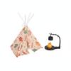 Dollhouse Teepee Tent Realistic Design Miniature Camping Set Fake Fire Decoration Creative DIY Resin Campfire Prop