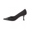 Salvatore Ferragamo Ferragamo Marty Jacquard   Leather Pump Black