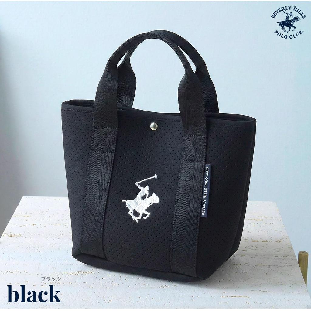 BEVERLY HILLS POLO CLUB Mini-Tragetasche Perforiert Stilvoll Lässige Tasche (BHPC) Tasche, Neopren-ähnliches Material, Leicht, (bm3029)