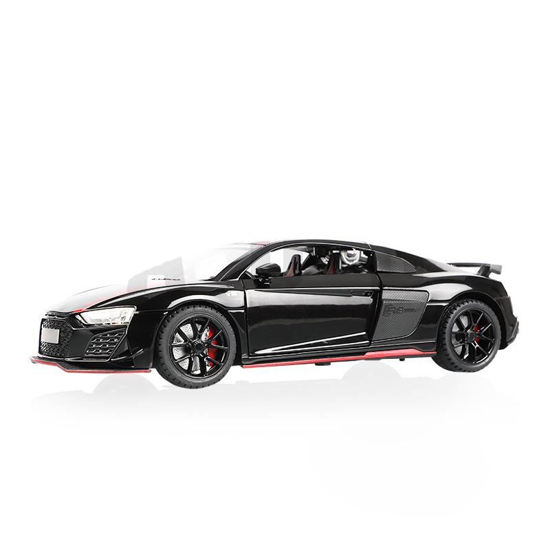 

1/24 V10 модель спортивного автомобиля, имитация автомобиля из сплава, игрушки для звука, света для мальчиков, подарки