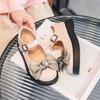 Girls Leather Shoes for For Party Wedding Solid Color Children Mary Janes Shoes Hook & Loop Kids Fashion Sweet Princess Loafers