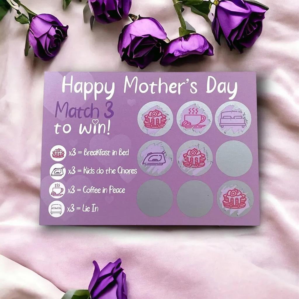 Prezent na Dzień Matki, Prezent dla Mamy, Zdrapka na Dzień Matki, Karta na Dzień Matki, Zdrapka dla Mamy, Prezent dla Niej, Najlepsza Mama na Dzień Matki