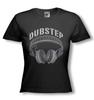 Original Dubstep DJ Headphones Tee: Unleash Your Groove - Ladies Fitted T-shirt