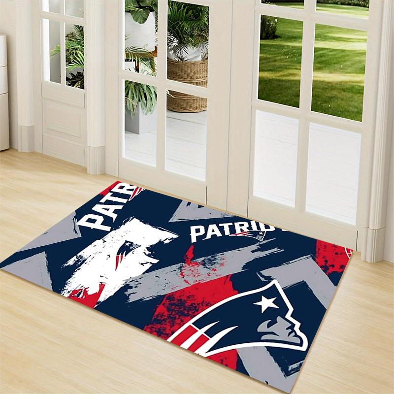 Patriots Team Spirit Artwork Carpet Rug Soft Washable Anti Slip Home Living Room Sofa Mats Personalized Christmas Rug