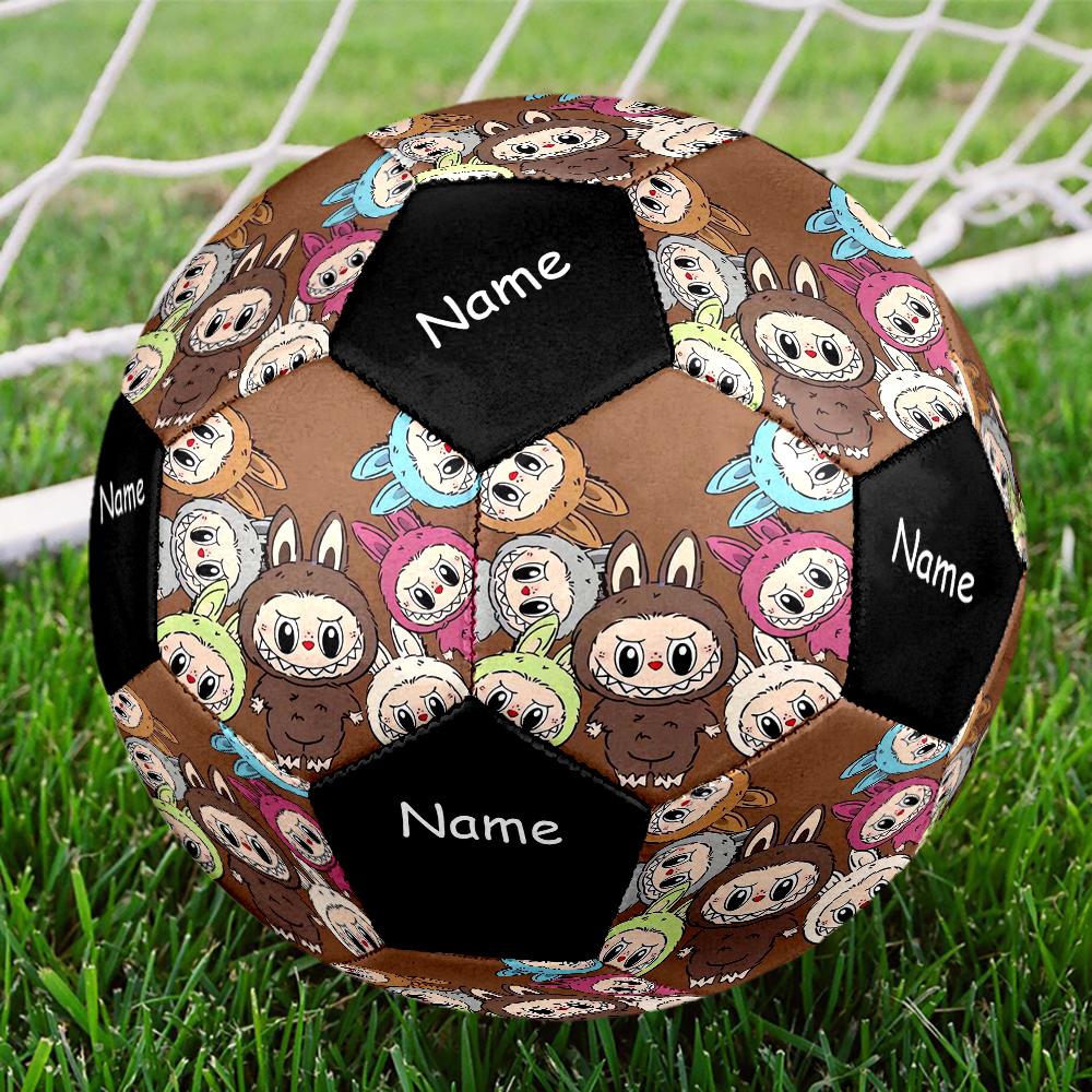Custom Name Labubu Theme Size 5 Soccer Ball, Suitable for Both Indoor and Outdoor Matches, a Gift Suitable for Everyone.