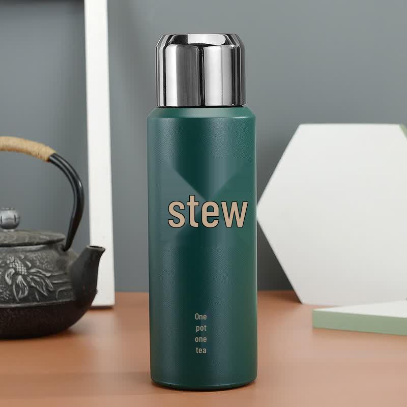 Portable Thermal Stewing & Tea Infuser Mug зелёный