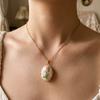 Openable Enamel Necklace Opening and Closing Lid Gold Clavicle Chain Birthday Gift