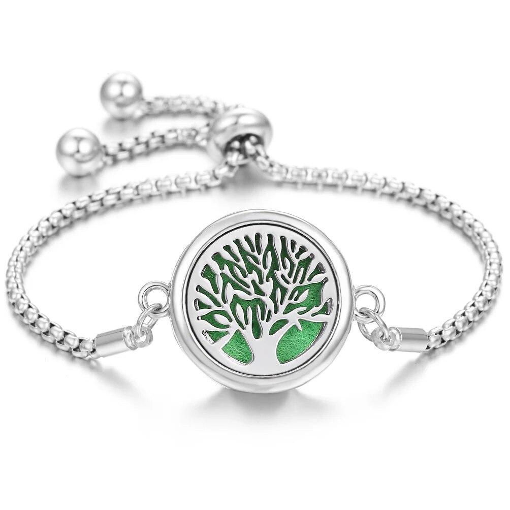 Neue Aromatherapie ätherisches Öl Diffusor Armband Edelstahl Zinklegierung Medaillon Armbänder Aroma Diffusor Parfüm Armband