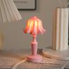 European Retro LED Night Lamp: Textured Small Desk or Bedside Decor with Palace Lantern Style