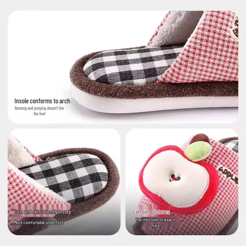 Pantofole Invernali Calde Antiscivolo in Cotone per Bambini per Uso Interno - Design Carino per Bambini e Bambine