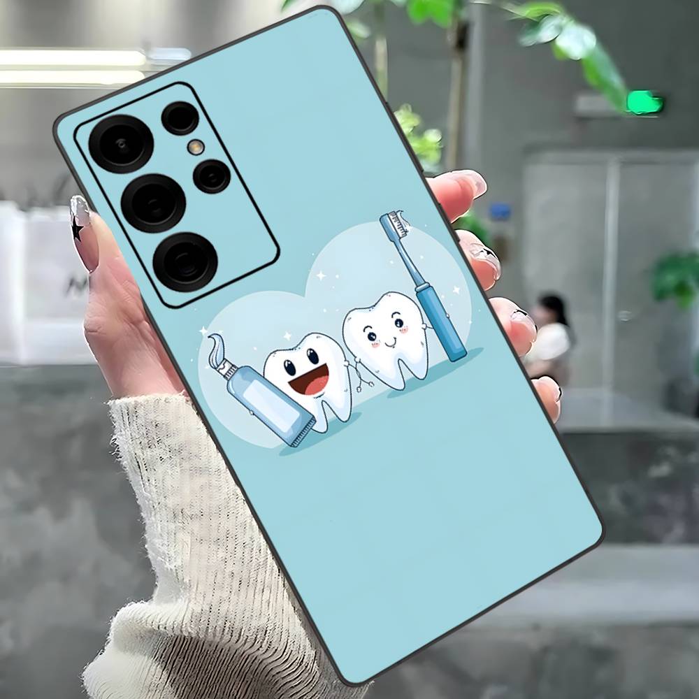 Süße Zahnarzt Zahn Handyhülle Für Samsung S 24 Fe 25 Ultra Plus 20 Lite 21 30 22 23 24 22 Ultra 5G Fundas