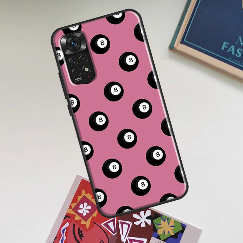 Eight Ball Case For Xiaomi Redmi Note 14 Pro 13 12 11 9 10 15 Pro Plus Redmi 15 C 14C 13C 10C 12C Cover