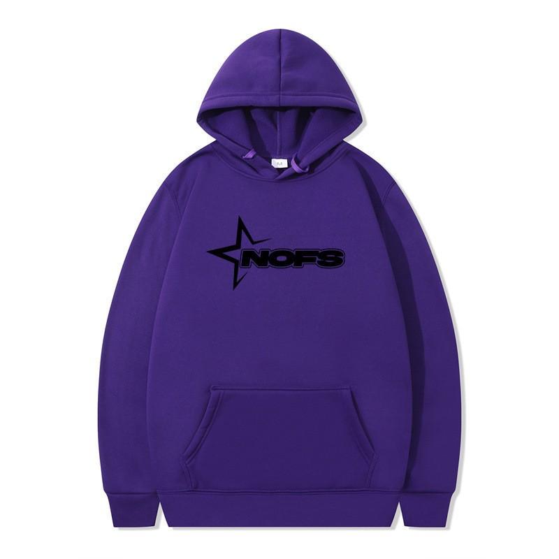 Oversized Letter Print Hoodie Men Women Hip Hop Streetwear Casual Pullover Sweatshirt