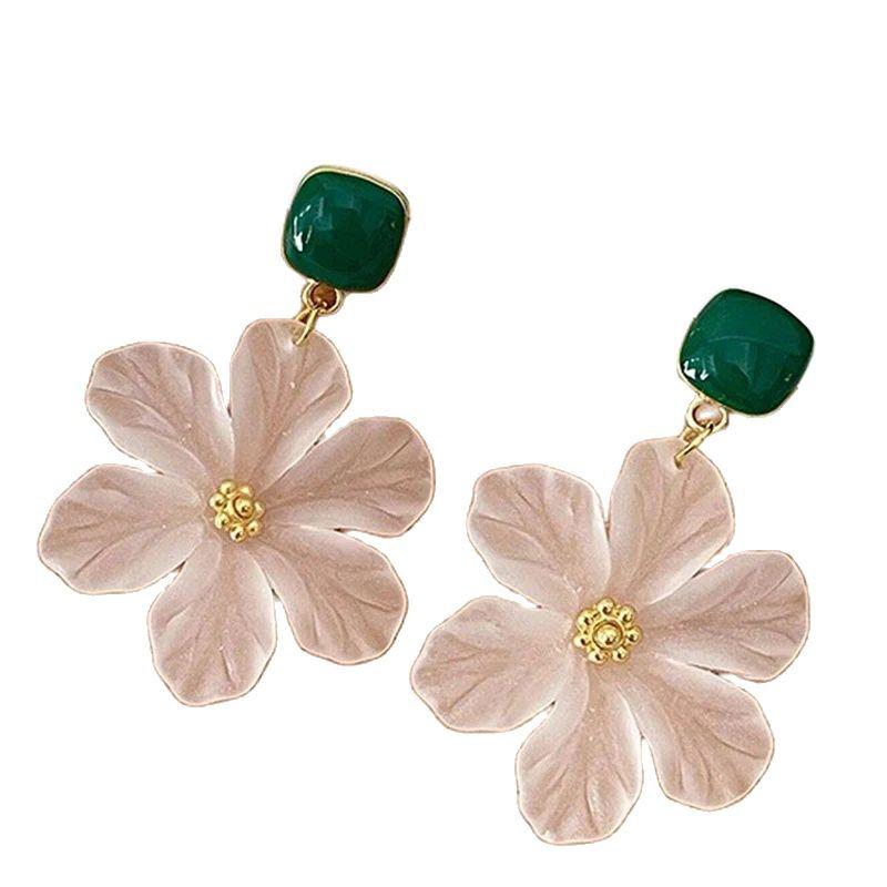 White Flower Earrings For Women, Niche Design High-End Earrings, Fresh Temperament Versatile Earrings