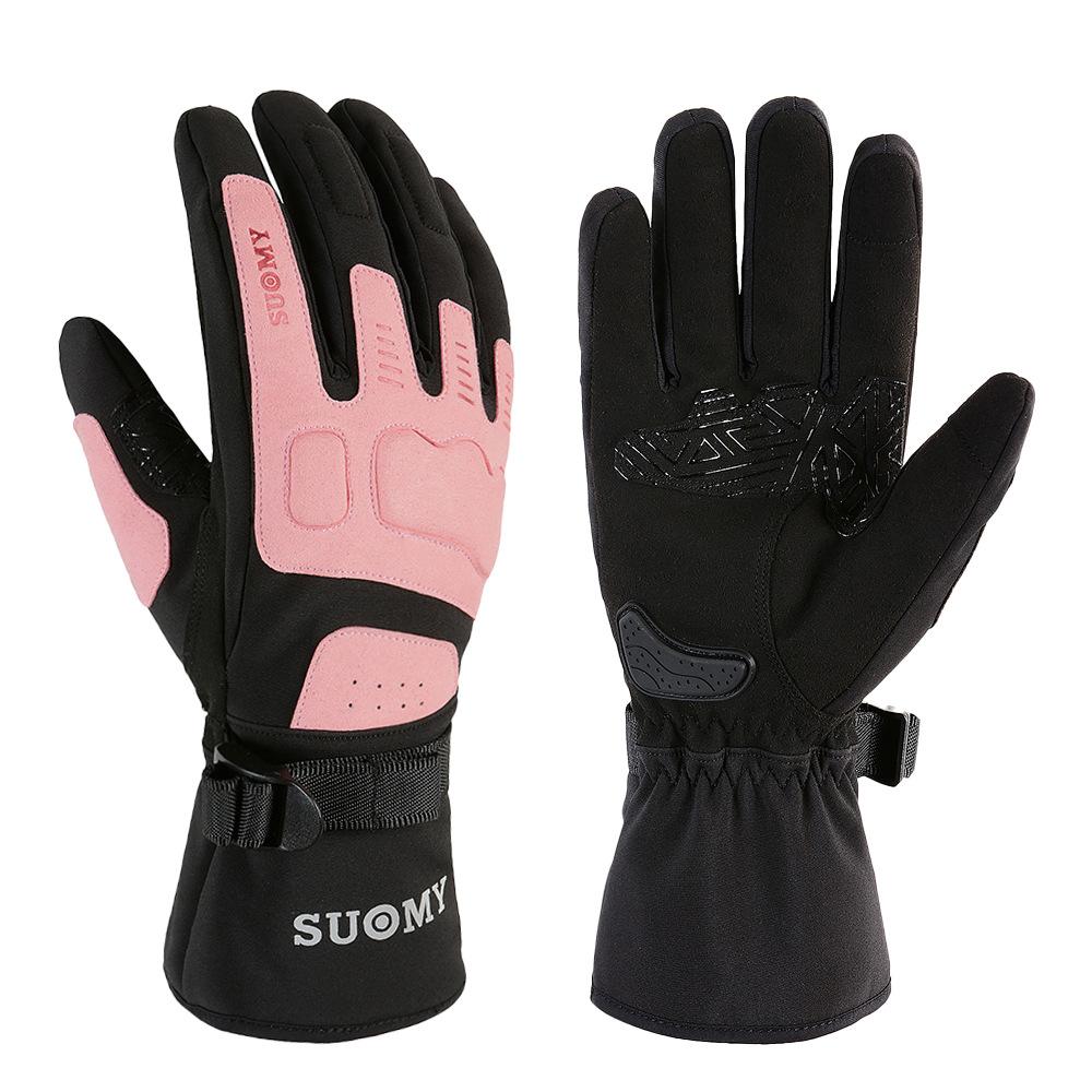 Cycling gloves autumn and winter anti-drop protective case locomotive rider waterproof waterproof windproof touch screen gloves S