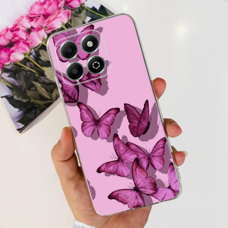 For Honor X6b JDY-LX1 Case Coque Clear Silicone Soft Back Cover For Honor X6a Plus Phone Bumper Coque Funda Dinosaur Cat Dragon