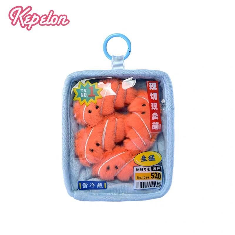 Boxed Salmon Creative Sardine Squid Arctic Shellfish Plush Doll Pendant For Gift