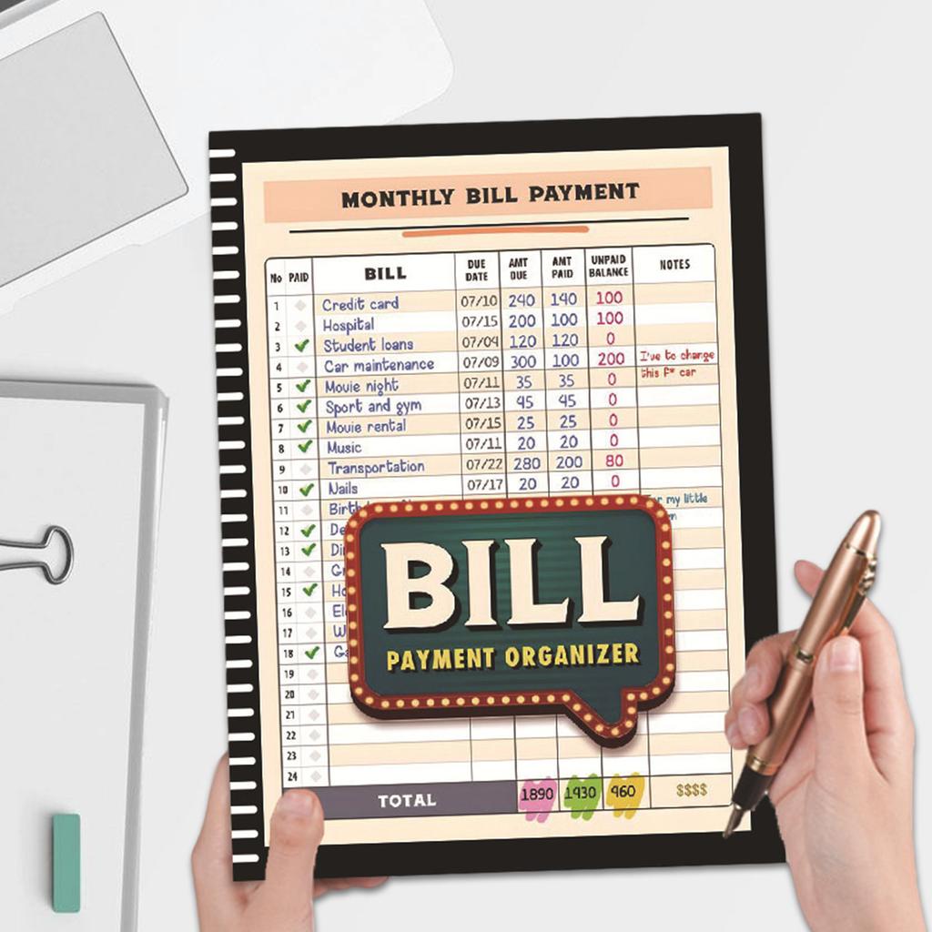 Family Money Organizer and Monthly Finance Tracker Bill Checklist Efficient Payment Management and Savings Planning