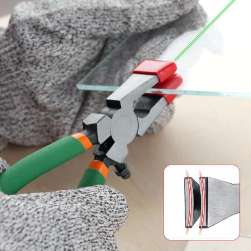 LEONTOOL Running Pliers with Bar Tips, Stained Glass Nippers, Glass Cutter, Key Fob Pliers, Spring-Loaded, Adjustable Screw, Convenient Tool, Professi
