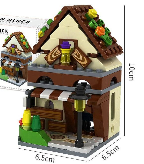 House Building Blocks Mini City Store Street View Snack Street Children'S Toys Boys And Girls Gifts Compatible With