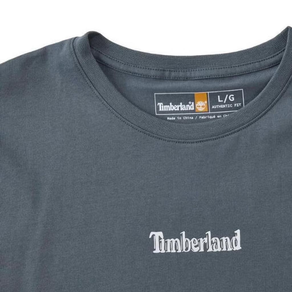 Timberland Simple Breathable Round Neck Pullover Short Sleeve Nautical T-Shirt Men T-Shirts Blue A2PBJ-DH3