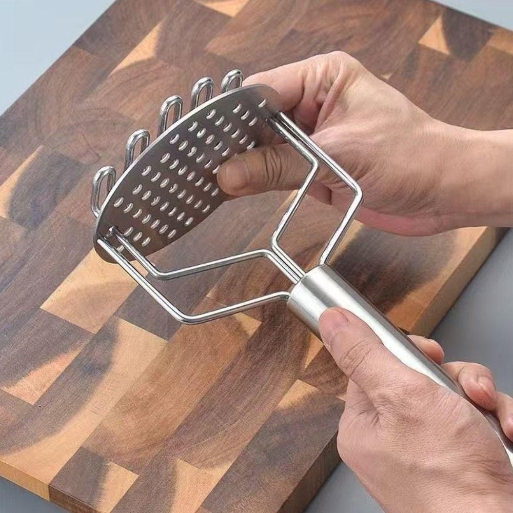 Stainless Steel Double Layered Potato Masher Handheld Potato Ricer Fruit Processing