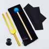 Gold 432HZ Aluminum Alloy Colored Tuning Fork with Triangle Shape.
