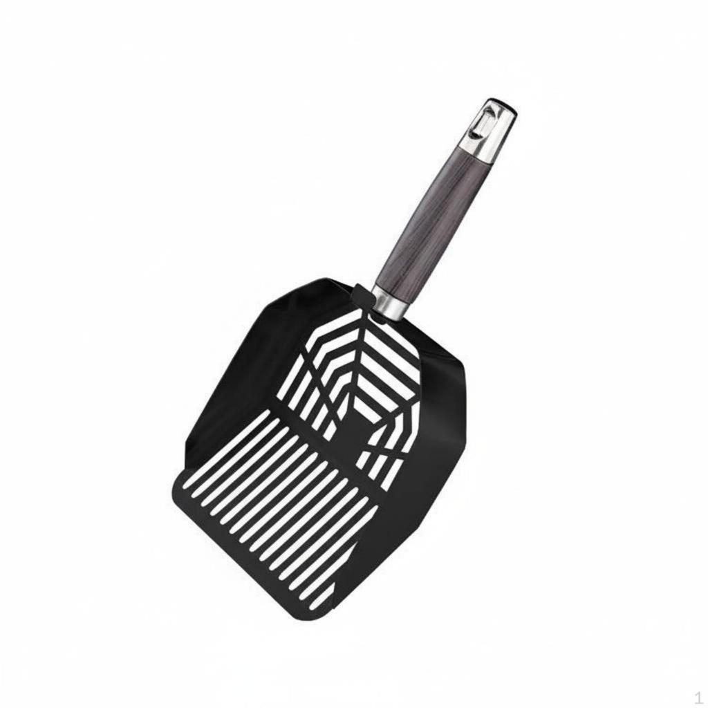 Stainless Steel Waste Scooper RustResistant Cat Pet Tool Rustproof Litter Silver