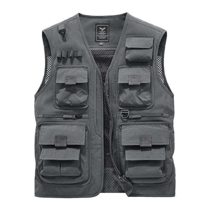 Vestă de siguranță reflectorizantă cu buzunare multiple pentru salvare de urgență și comunicare