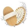 Wooden Body Massage Brush Eco-friendly Smooth Wood Nodes Soft Hand Strap for Shower Lymphatic Drainage Care