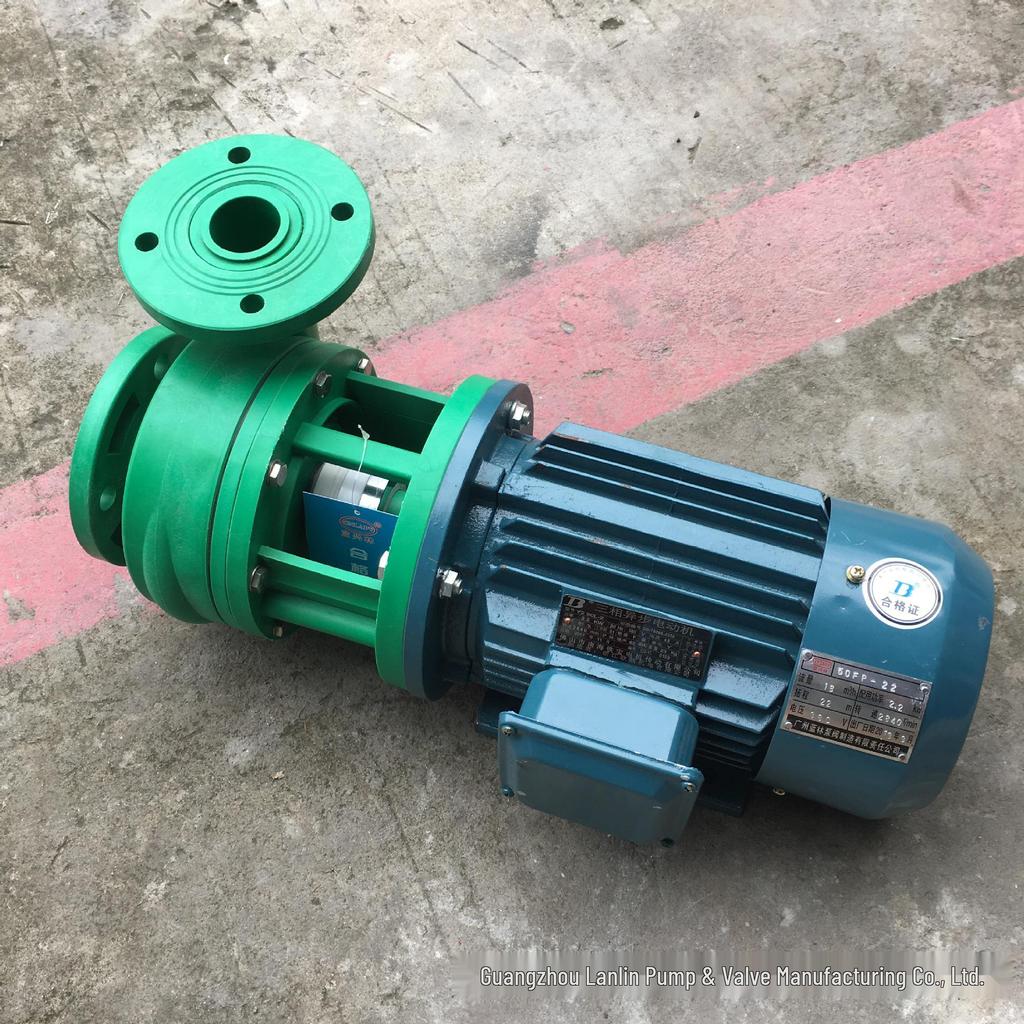 65FP-30 Corrosion-Resistant 5.5kW Horizontal Single-Stage Plastic Centrifugal Pump