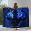 Cartoon Sword Art Online SAO Novel Flannel Blanket,Ultra Soft Warm Plush Throw for Home Bedroom Bed Sofa Camping Picnic gift