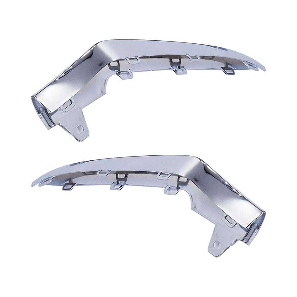 2x Front Bumper Chrome Trim Molding For Benz W212 E-Class 2128852874 2128852774